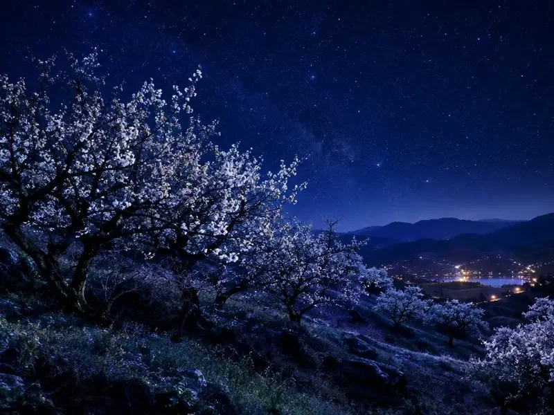 自然纪录 频道封面，夜色里的真实花事